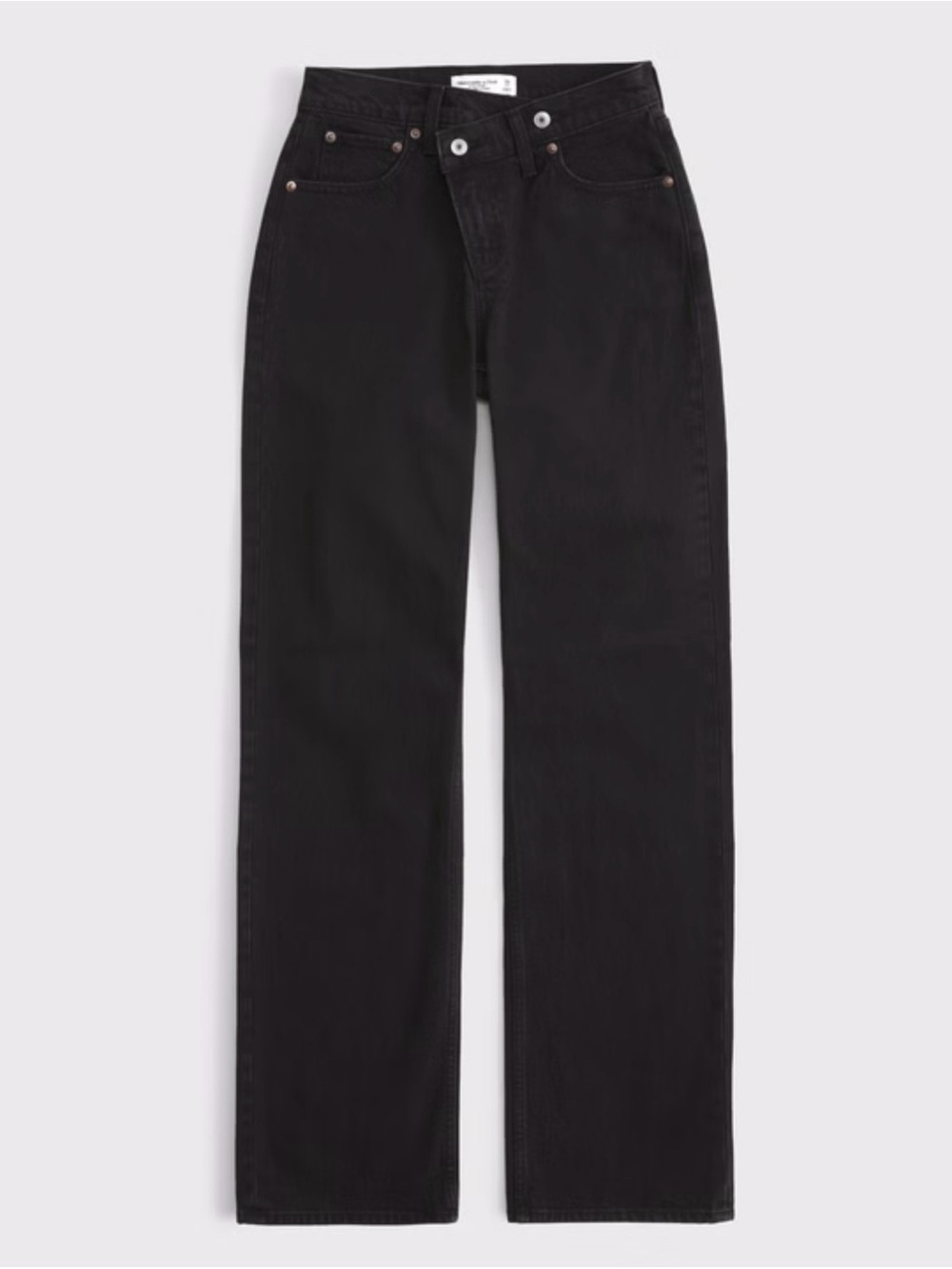 Abercrombie & Fitch Curve Love High Rise 90s Relaxed Crossover Waistband Jean